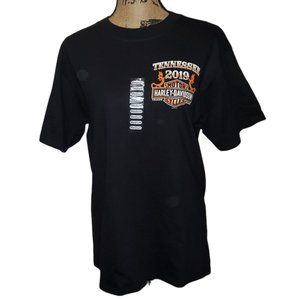 Harley Davidson T-shirt 2019 Smoky Mountains TN Mens MEDIUM Bikercore Moto NWT